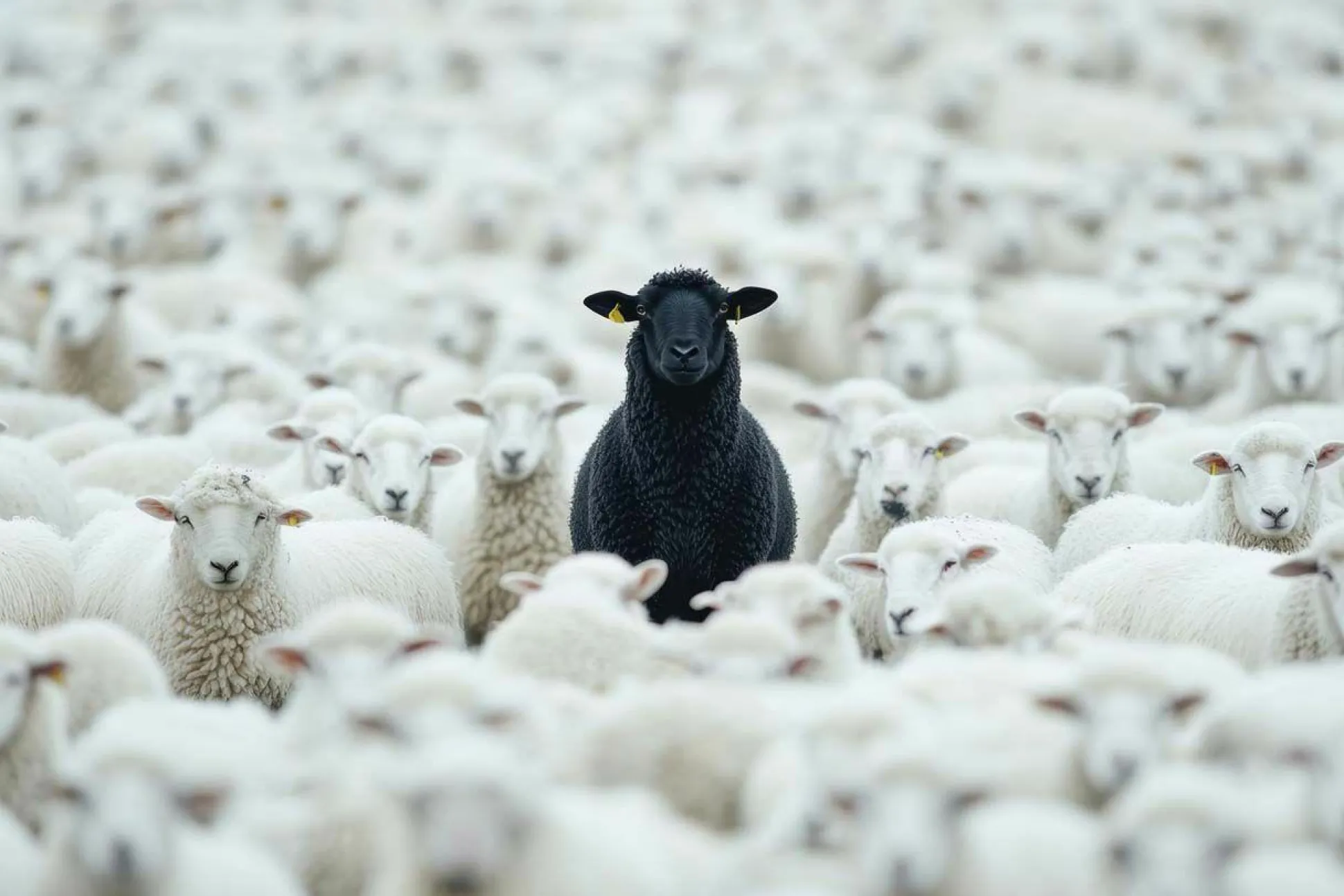 Acrylglasbild BLACK SHEEP