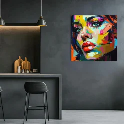 Acrylglasbild BUNTES PORTRAIT