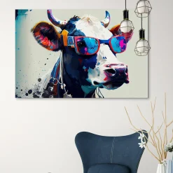 Acrylglasbild COOLE KUH