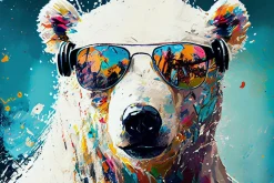 Acrylglasbild COOLER EISBÄR