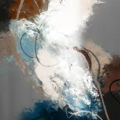 Aludibondbild ABSTRACT BLACK