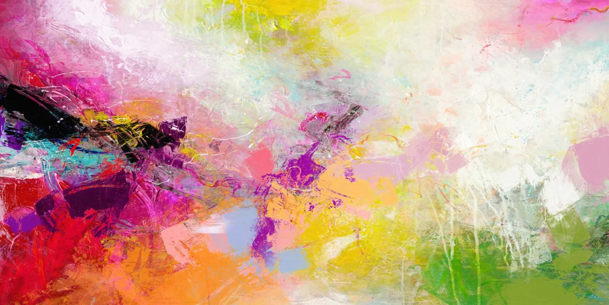 Aludibondbild COLORFUL WAY III