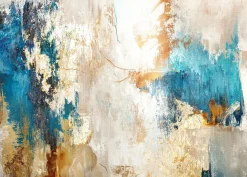 Aludibondbild GOLD AND BLUE II