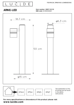Außenleuchte ARNE-LED