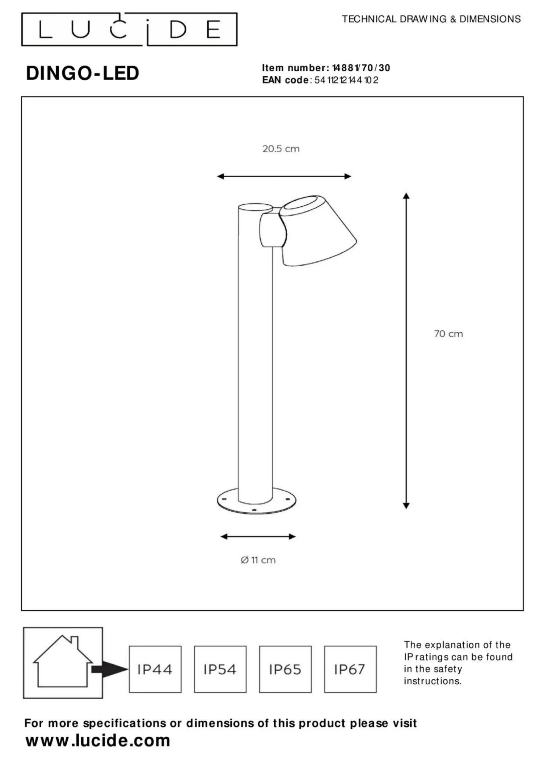 Außenleuchte DINGO-LED