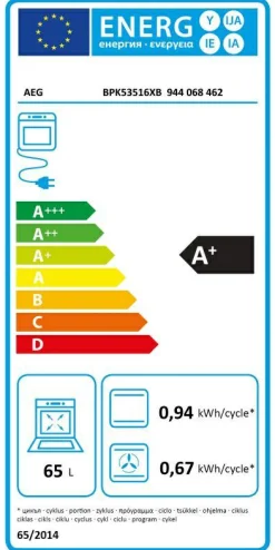 Backofen AEG BPK53516XB
