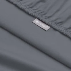 Bettlaken Baumwolle graphit