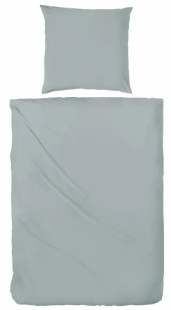 Bettwäsche Renforcé grau-grün