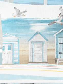 Bettwäsche Seersucker blau