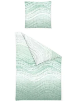 Bettwäsche Seersucker grün