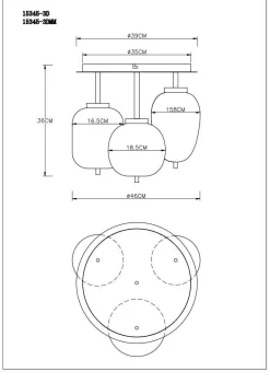 Deckenleuchte BLACKY
