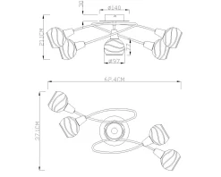Deckenleuchte ELLIOTT