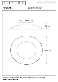 Deckenleuchte FOSKAL