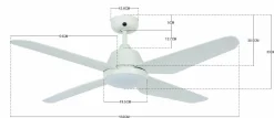 Deckenventilator ARIA LED