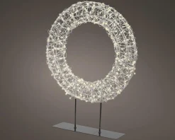 Drahtkranz LED auf Fuß