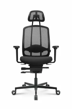 Drehstuhl AluMedic Black