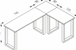 Eck-Schreibtisch LONA