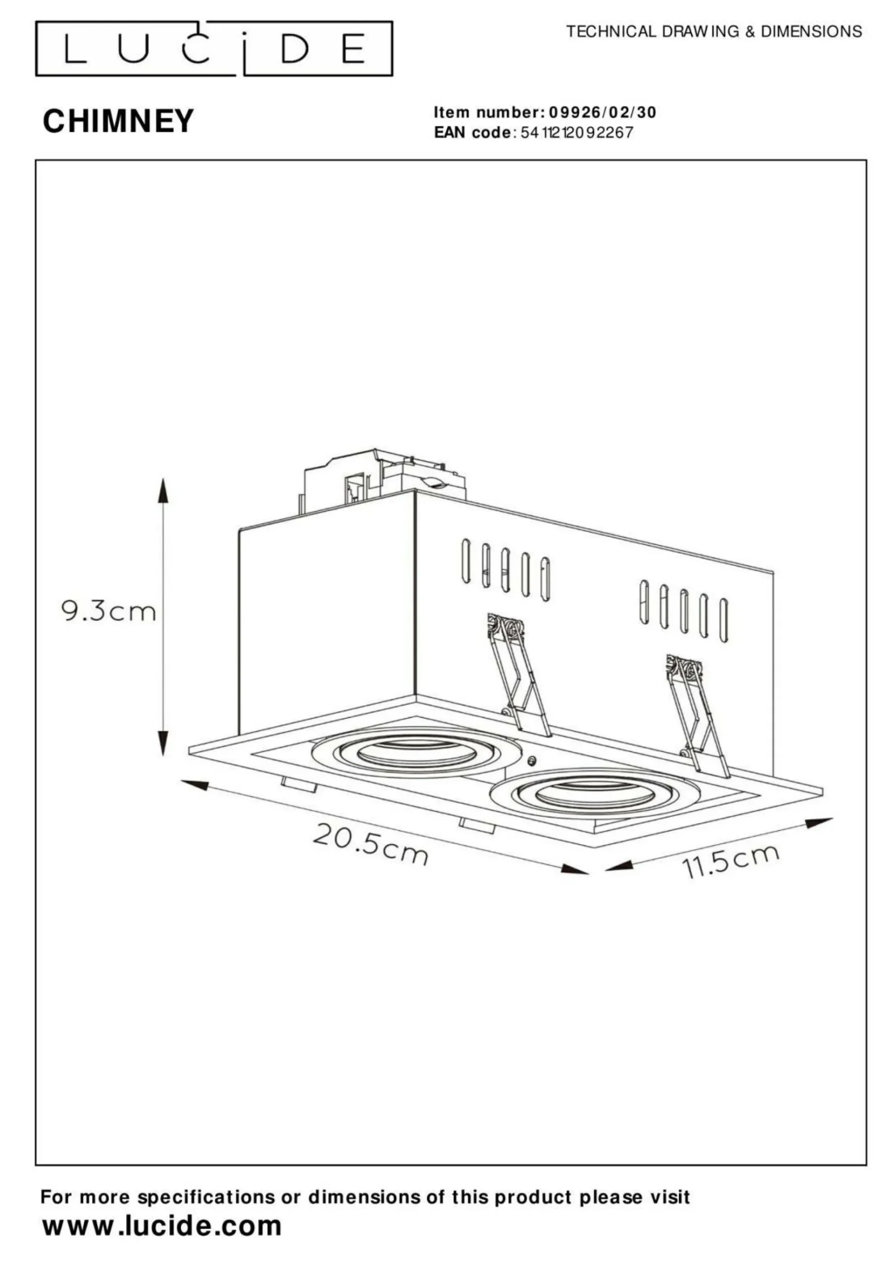 Einbauleuchte CHIMNEY