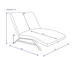 Einzelliege maxi CHRISTIE