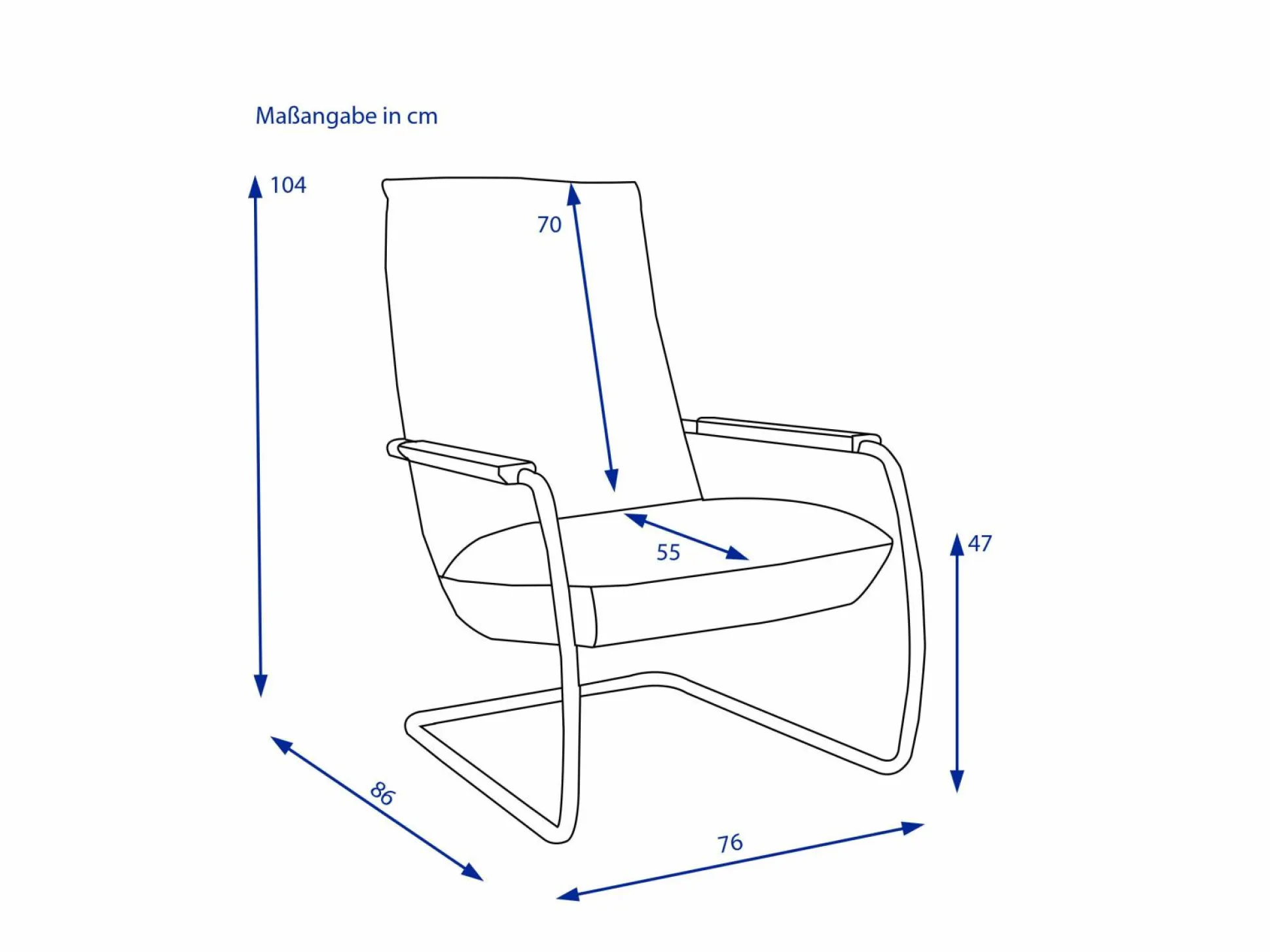 Freischwingersessel KOINOR JESSY