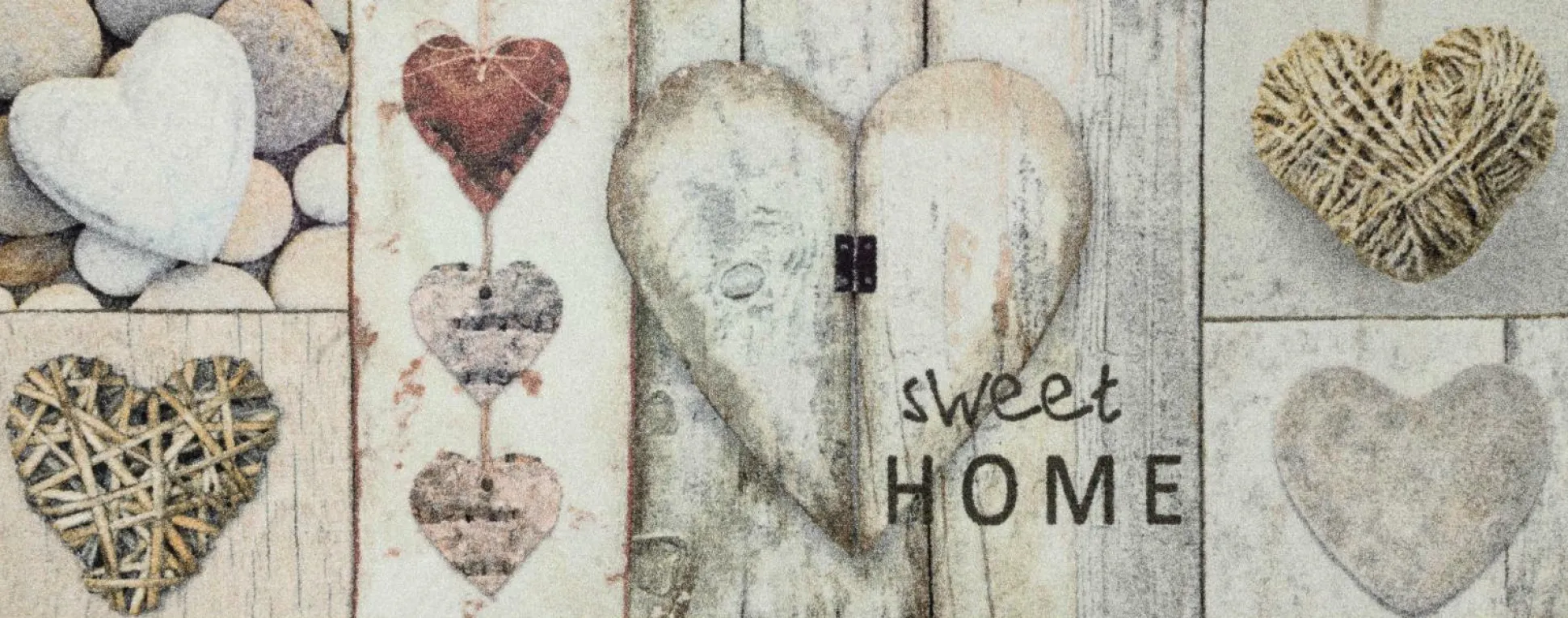 Fußmatte VINTAGE Hearts