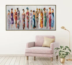 Gemälde MODISCHE DAMEN