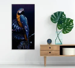 Gemälde PAPAGEI IN BLAU II