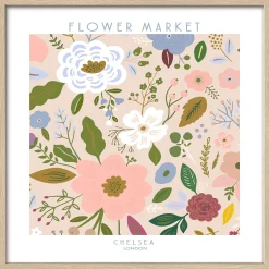 Gerahmtes Bild FLOWER MARKET