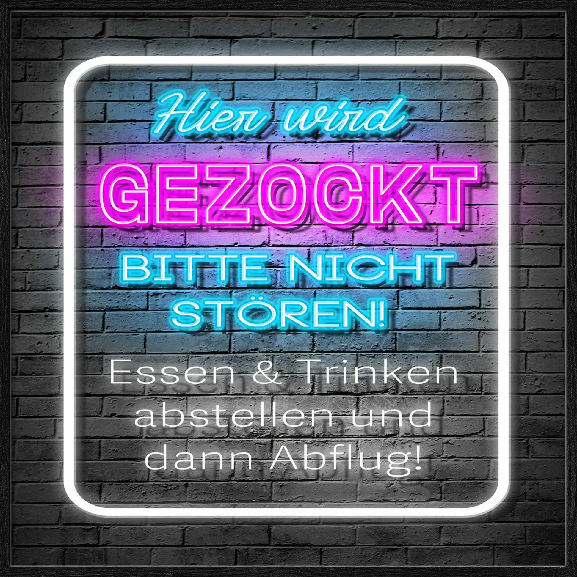 Gerahmtes Bild GEZOCKT