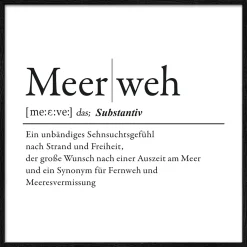 Gerahmtes Bild MEERWEH