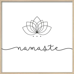 Gerahmtes Bild NAMASTE
