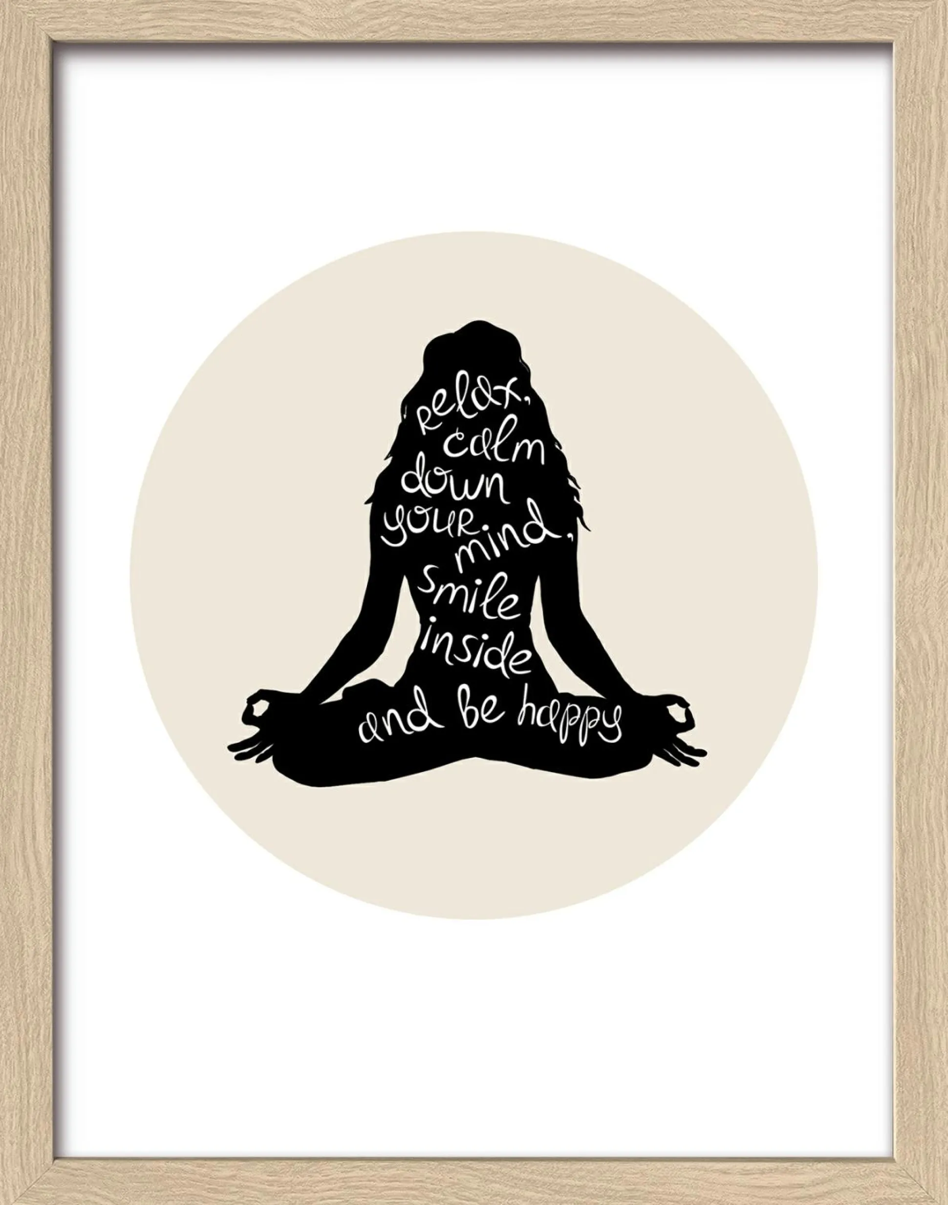 Gerahmtes Bild NAMASTE