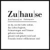 Gerahmtes Bild ZUHAUSE