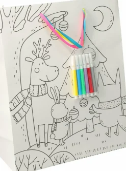 Geschenktasche zum Ausmalen