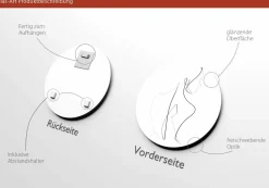 Glasbild FACE LINES II