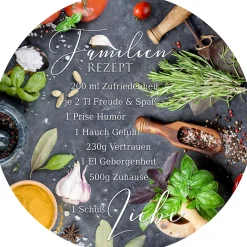 Glasbild FAMILIENREZEPT