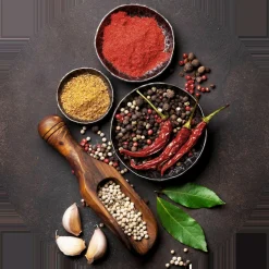 Glasbild GEWÜRZKREATION III