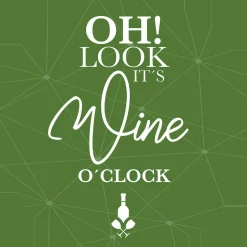 Glasbild IT'S WINE O'CLOCK