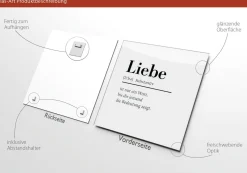 Glasbild LIEBE