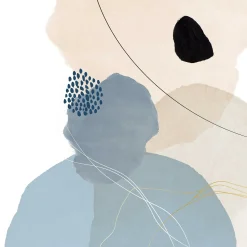 Glasbild LINE AND SHAPES III