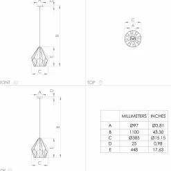 Hängeleuchte CARLTON
