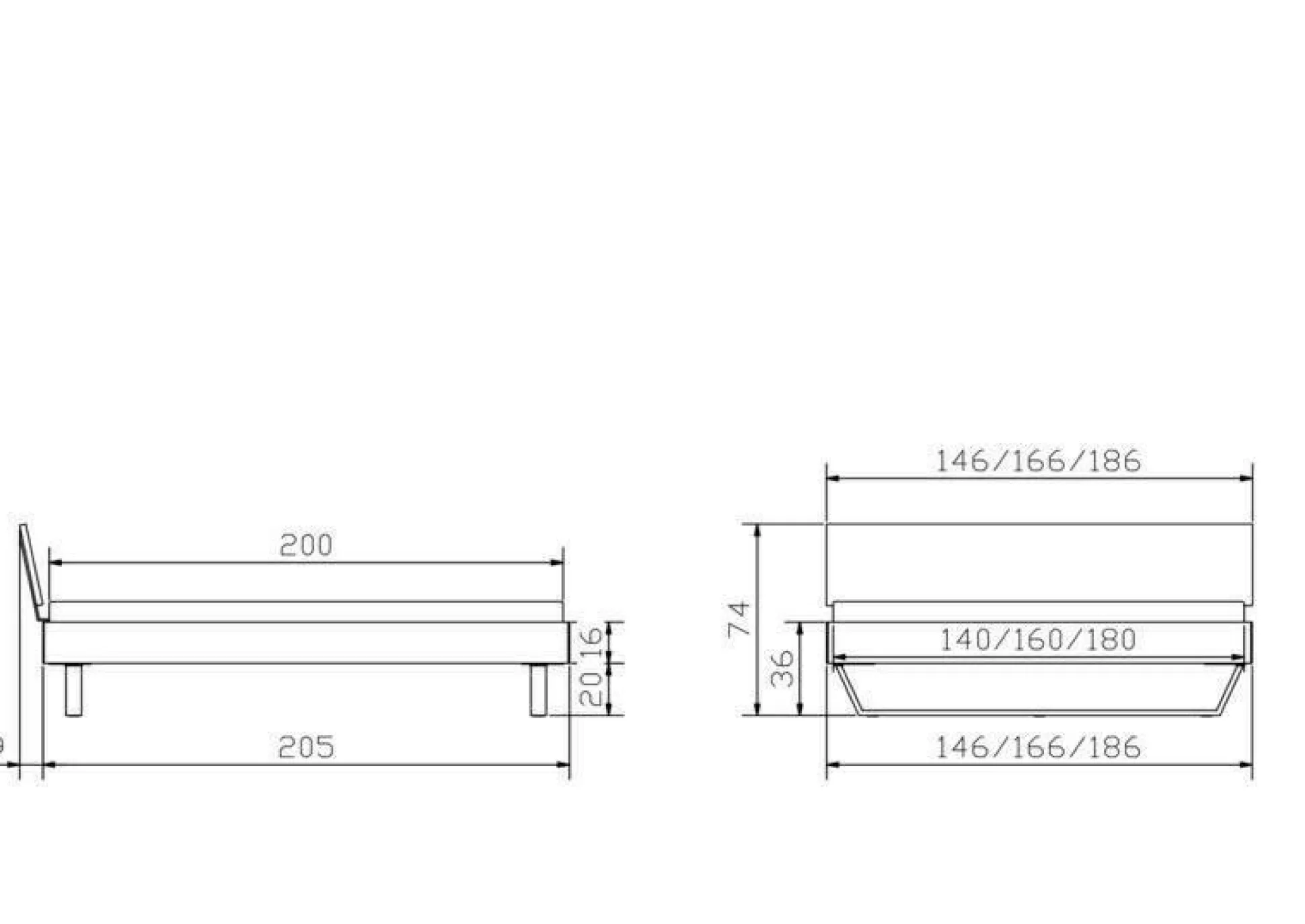 Holzbett HASENA ASTI