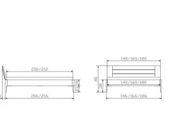 Holzbett HASENA BUSSETO