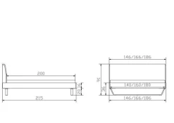 Holzbett HASENA PIETRO