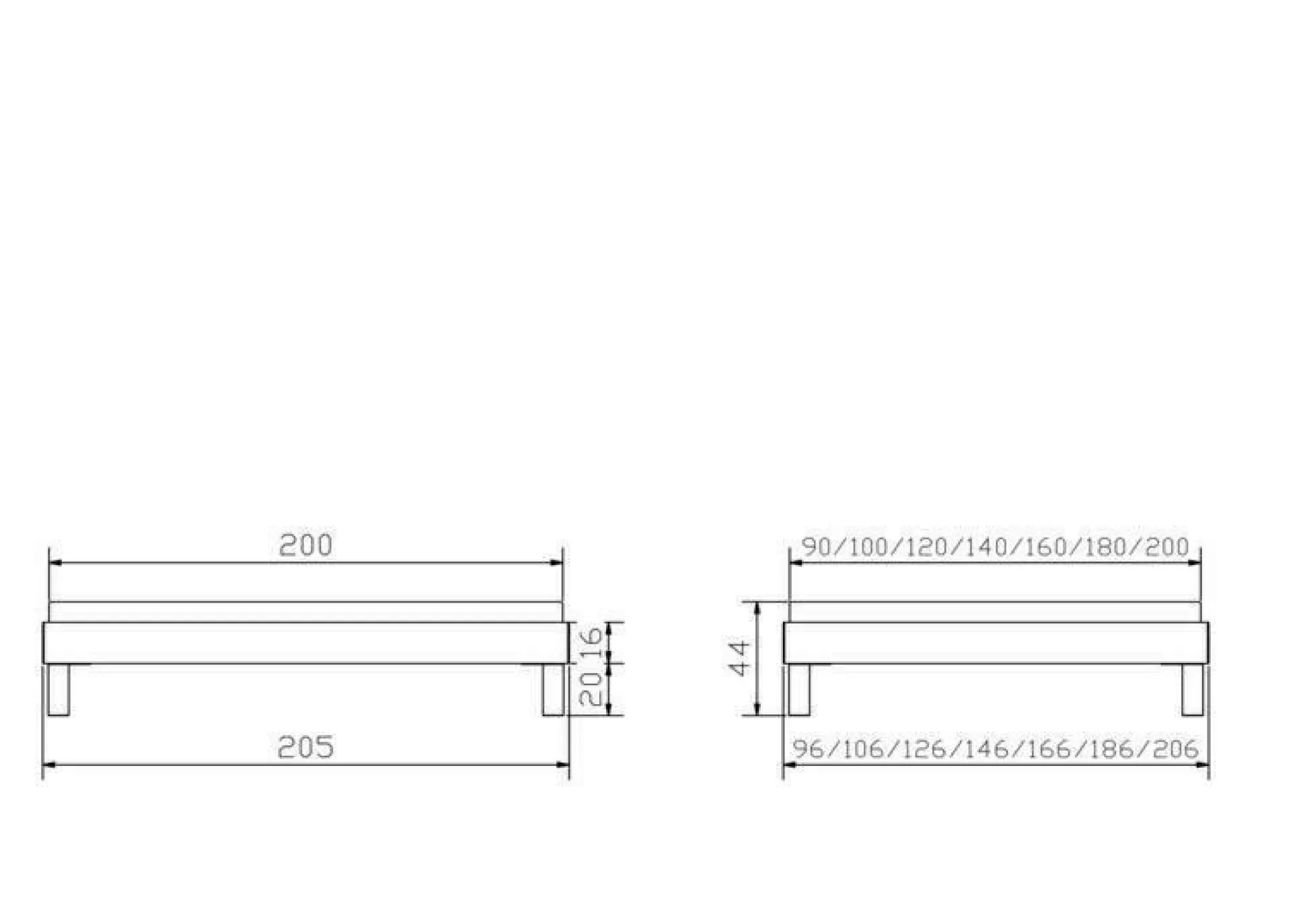 Holzbett HASENA RAPALLO