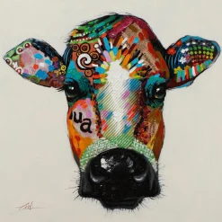 Keilrahmenbild BUNTE KUH