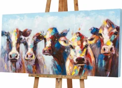 Keilrahmenbild ERSTAUNTE KÜHE