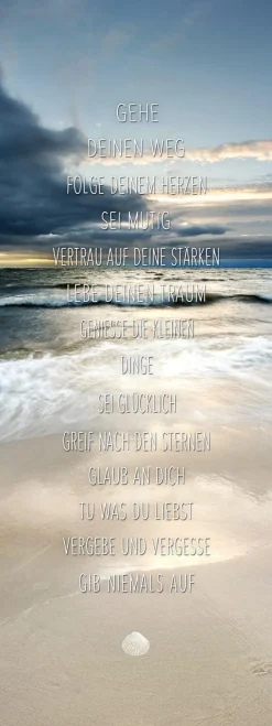 Keilrahmenbild GEH DEINEN WEG