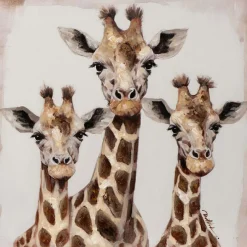 Keilrahmenbild GIRAFFEN TRIO