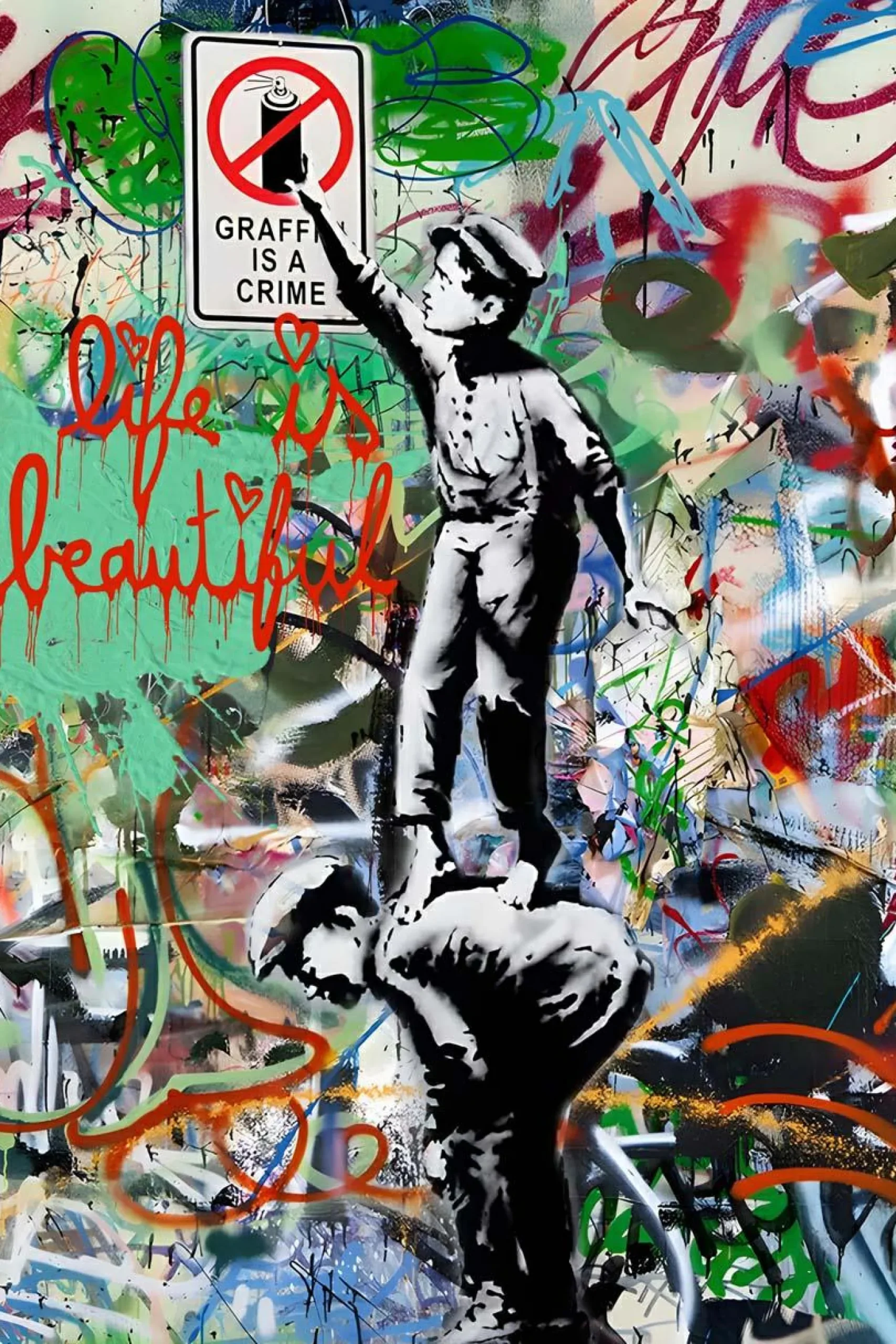 Keilrahmenbild GRAFITTY!